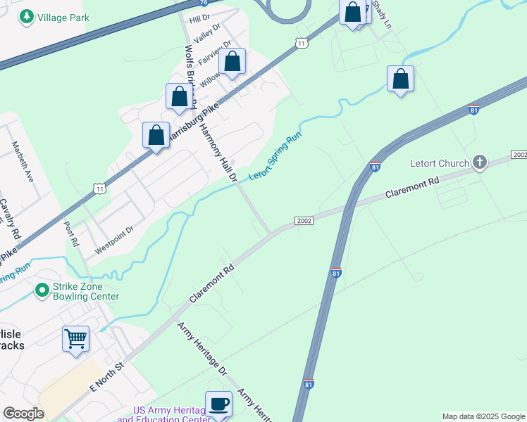 map of restaurants, bars, coffee shops, grocery stores, and more near 91 Harmony Hall Drive in Carlisle