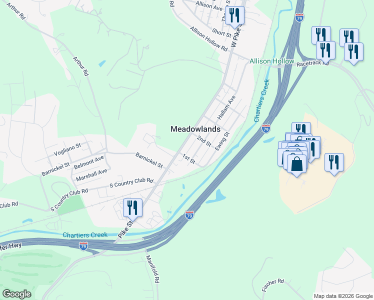 map of restaurants, bars, coffee shops, grocery stores, and more near 70 1st Street in Washington