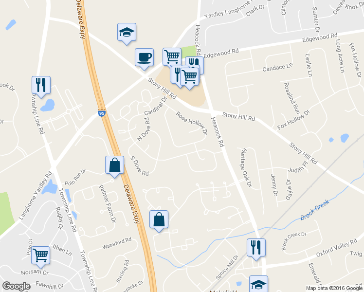 map of restaurants, bars, coffee shops, grocery stores, and more near 640 Rose Hollow Drive in Morrisville