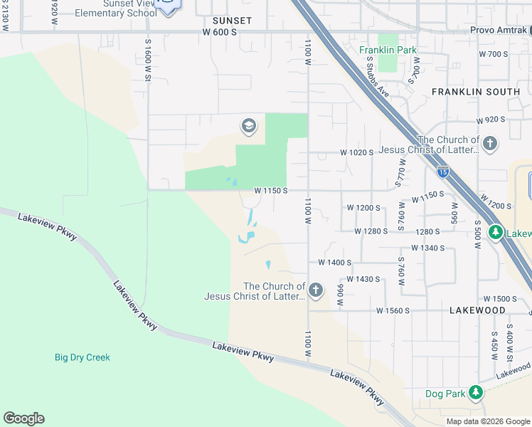 map of restaurants, bars, coffee shops, grocery stores, and more near 1197 South 1220 West in Provo