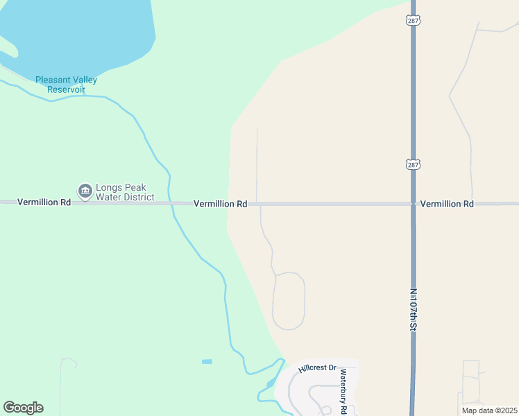 map of restaurants, bars, coffee shops, grocery stores, and more near 10291 Vermillion Road in Longmont