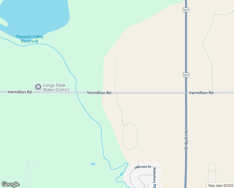 map of restaurants, bars, coffee shops, grocery stores, and more near 10291 Vermillion Road in Longmont
