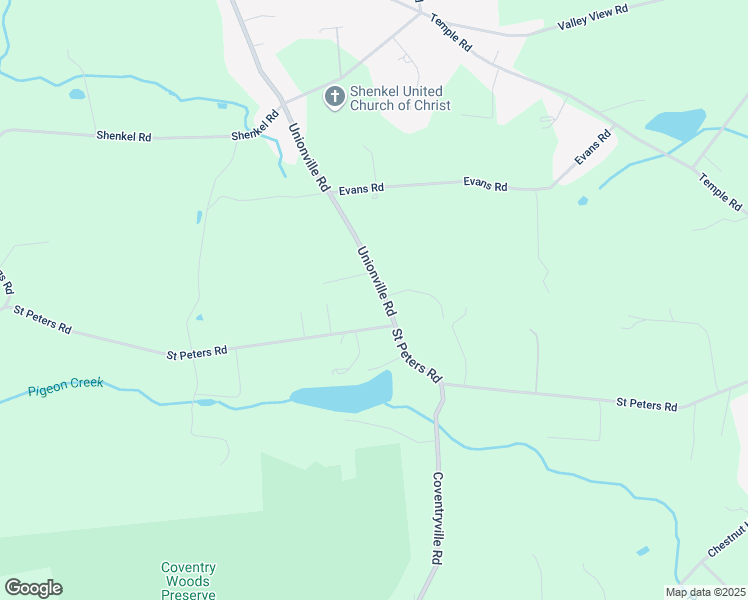 map of restaurants, bars, coffee shops, grocery stores, and more near 1821 Unionville Road in Pottstown