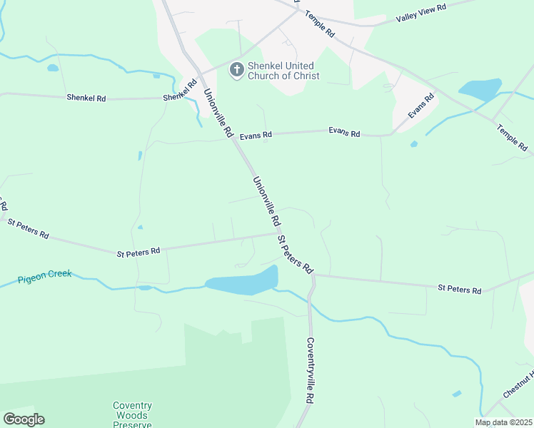 map of restaurants, bars, coffee shops, grocery stores, and more near 1821 Unionville Road in Pottstown