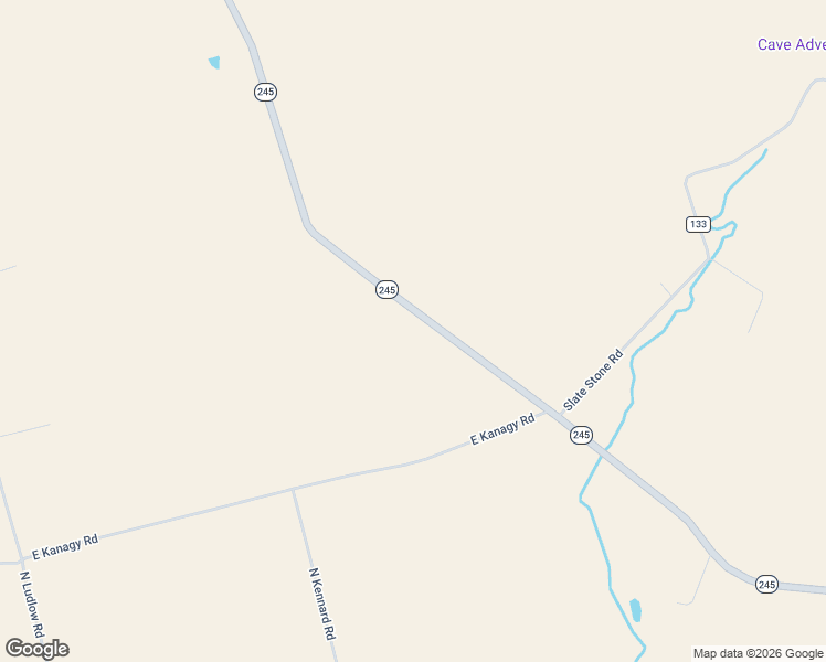 map of restaurants, bars, coffee shops, grocery stores, and more near 2839 Ohio 245 in Cable