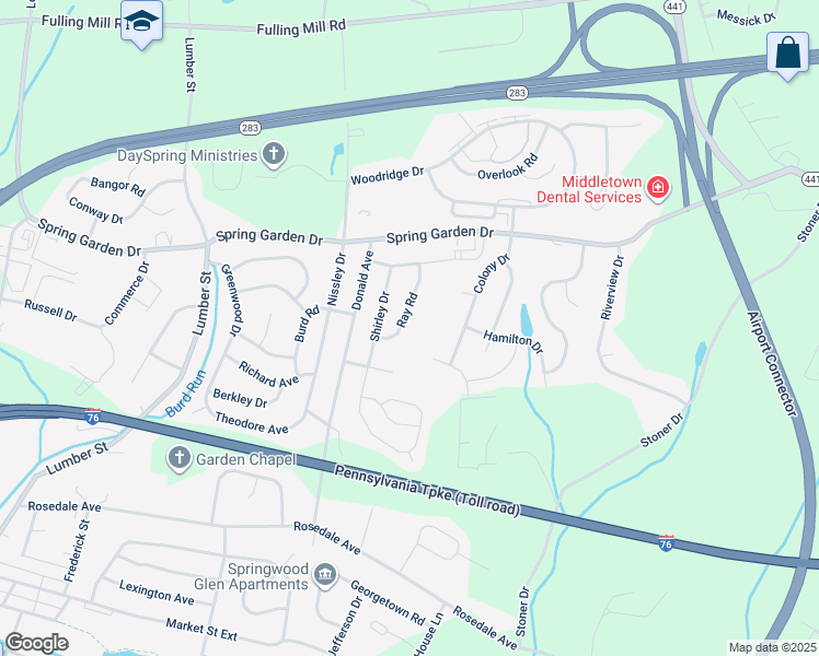 map of restaurants, bars, coffee shops, grocery stores, and more near 10 Ray Road in Middletown