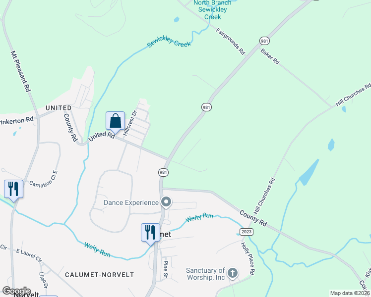 map of restaurants, bars, coffee shops, grocery stores, and more near 1221 Village Road in Mount Pleasant