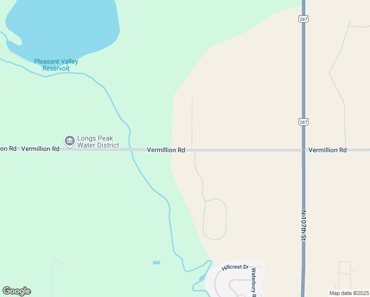 map of restaurants, bars, coffee shops, grocery stores, and more near 10291 Vermillion Road in Longmont