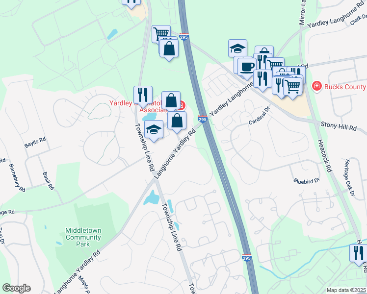 map of restaurants, bars, coffee shops, grocery stores, and more near 2111 Polo Run Drive in Morrisville