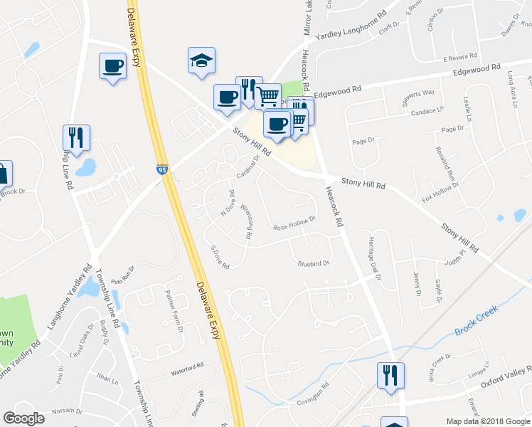 map of restaurants, bars, coffee shops, grocery stores, and more near 609 Rose Hollow Drive in Morrisville
