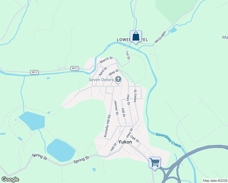 map of restaurants, bars, coffee shops, grocery stores, and more near 145 Homer Street in Yukon