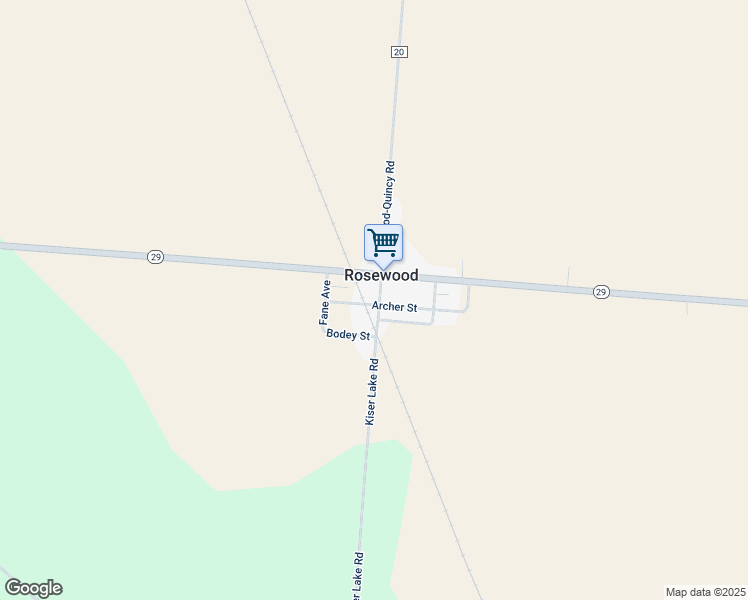 map of restaurants, bars, coffee shops, grocery stores, and more near 11000-11064 Archer Street in CONOVER