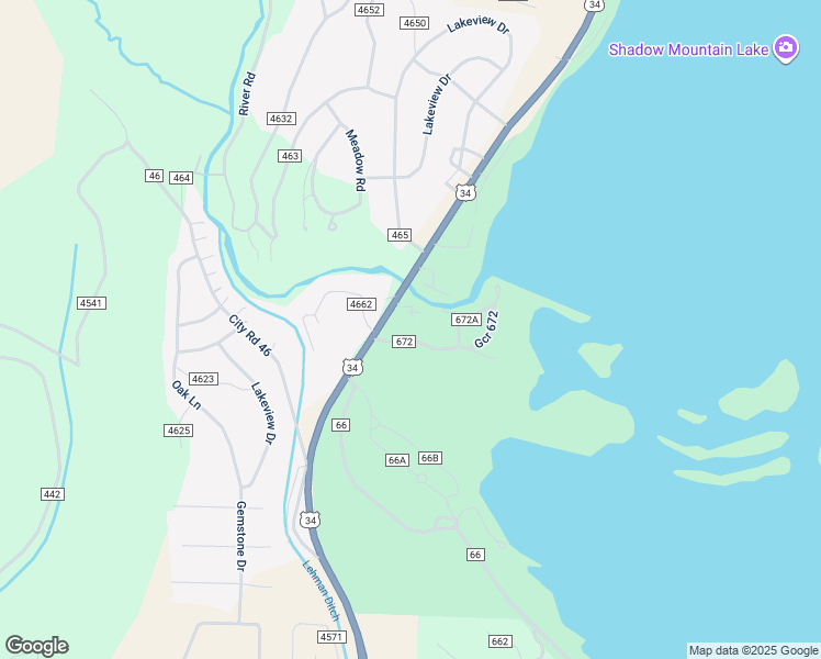 map of restaurants, bars, coffee shops, grocery stores, and more near 101 Jerico Road in Grand Lake