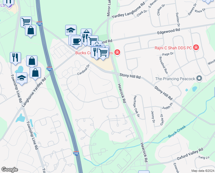map of restaurants, bars, coffee shops, grocery stores, and more near 1655 Trellis Circle in Morrisville