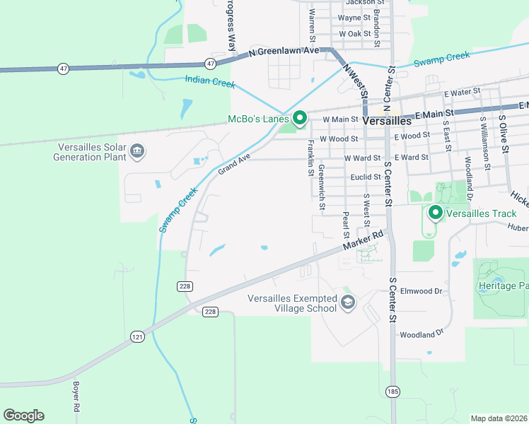 map of restaurants, bars, coffee shops, grocery stores, and more near in Versailles