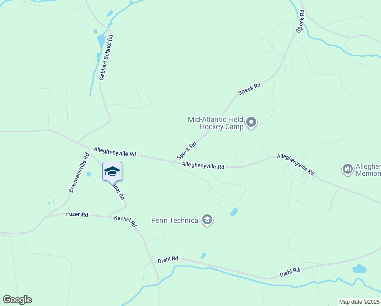 map of restaurants, bars, coffee shops, grocery stores, and more near 179 Speck Rd in Mohnton