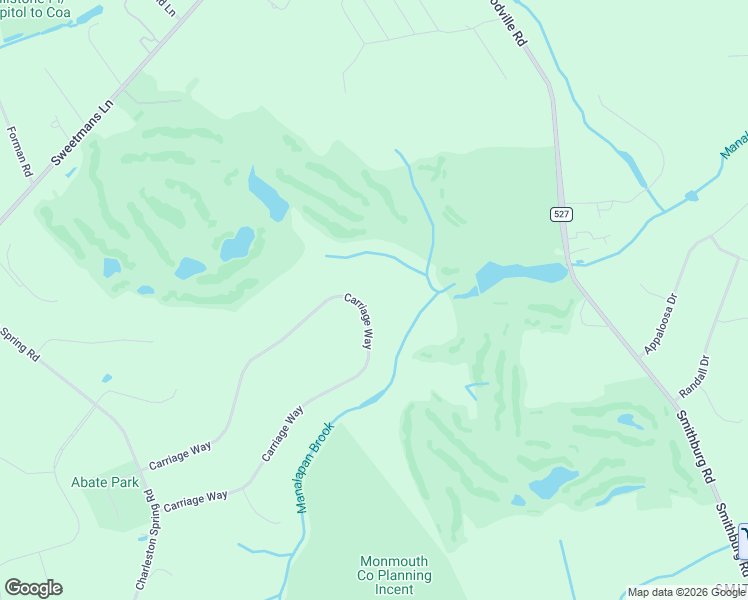 map of restaurants, bars, coffee shops, grocery stores, and more near 24 Carriage Way in Millstone