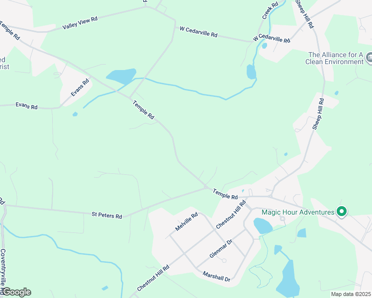 map of restaurants, bars, coffee shops, grocery stores, and more near 1175 Temple Road in Pottstown