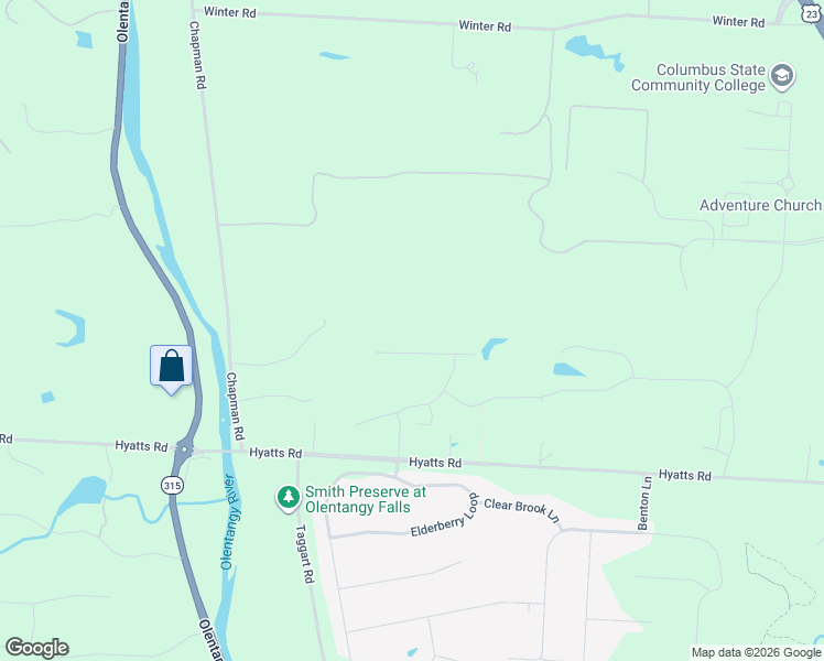 map of restaurants, bars, coffee shops, grocery stores, and more near 1160 Hyatts Road in Delaware