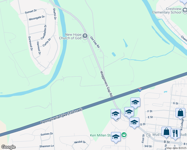 map of restaurants, bars, coffee shops, grocery stores, and more near 18 Smokehouse Road in Carlisle