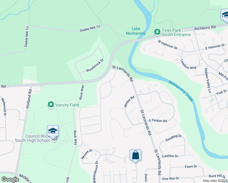 map of restaurants, bars, coffee shops, grocery stores, and more near 39 Brianna Road in Holland