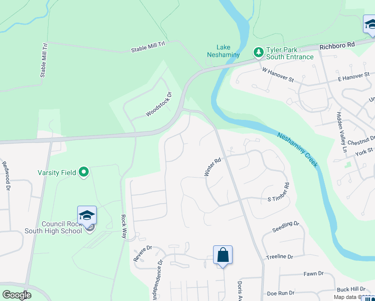 map of restaurants, bars, coffee shops, grocery stores, and more near 39 Brianna Road in Holland