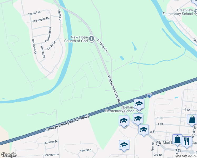 map of restaurants, bars, coffee shops, grocery stores, and more near 1092 Meeting House Spring Road in Carlisle
