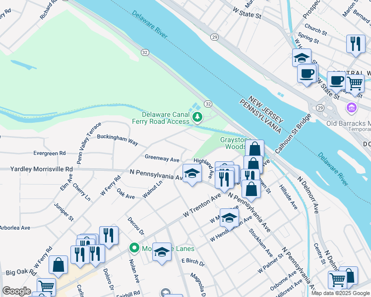 map of restaurants, bars, coffee shops, grocery stores, and more near 908 Overton Avenue in Morrisville