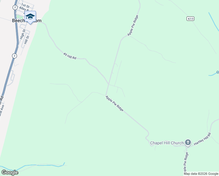map of restaurants, bars, coffee shops, grocery stores, and more near 987 Apple Pie Ridge in Wellsburg