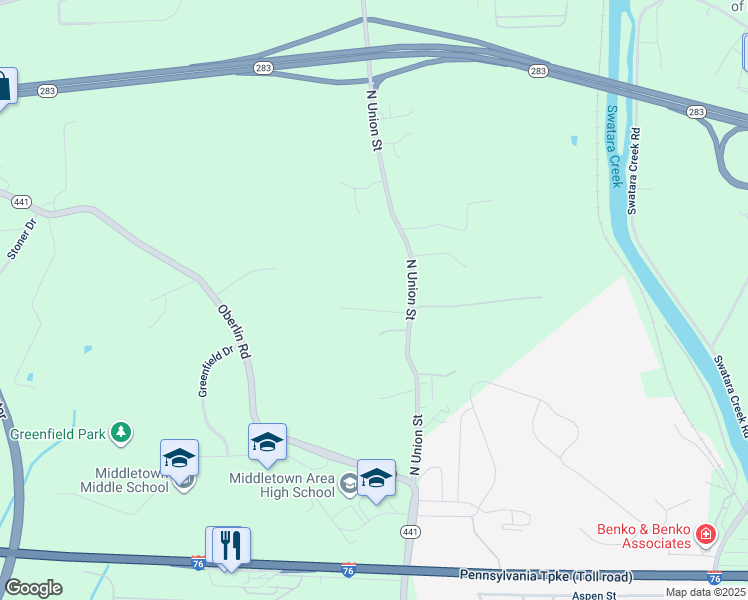 map of restaurants, bars, coffee shops, grocery stores, and more near 9 Davis Drive in Middletown