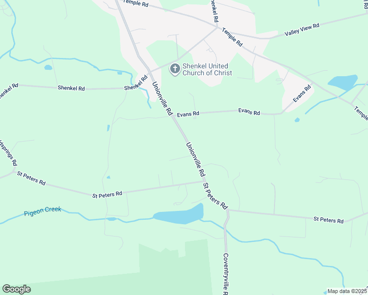 map of restaurants, bars, coffee shops, grocery stores, and more near 1771 Unionville Road in Pottstown