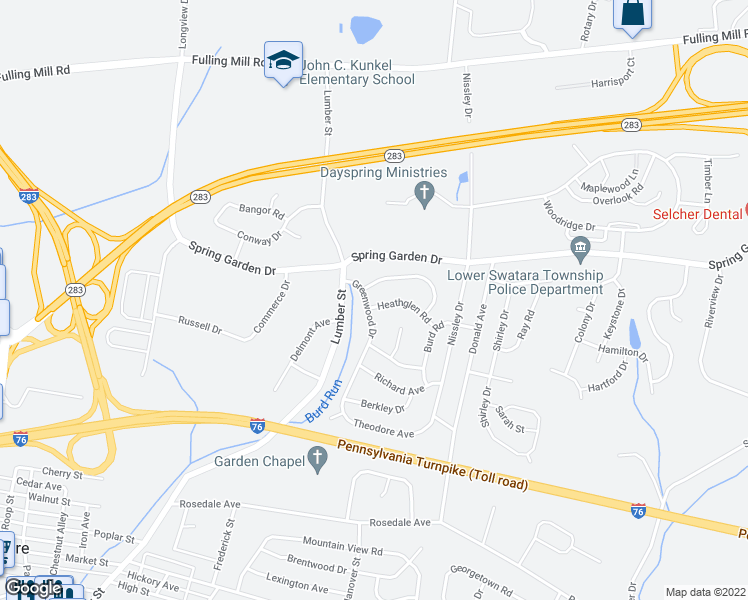 map of restaurants, bars, coffee shops, grocery stores, and more near 115 Greenwood Drive in Middletown