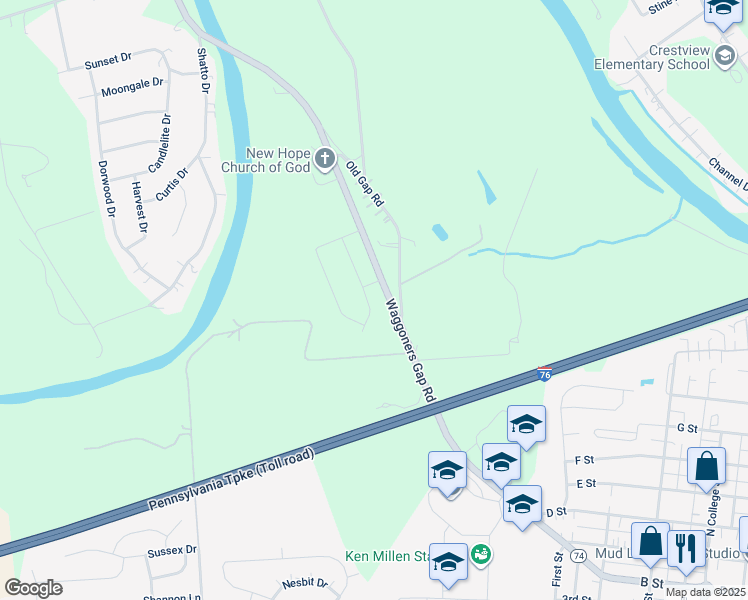 map of restaurants, bars, coffee shops, grocery stores, and more near in Carlisle