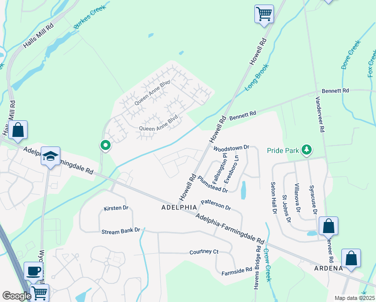 map of restaurants, bars, coffee shops, grocery stores, and more near 37 Picket Place in Freehold