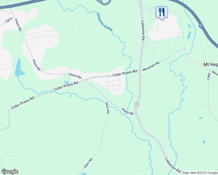 map of restaurants, bars, coffee shops, grocery stores, and more near 57 Hemlock Acres Court in Manheim