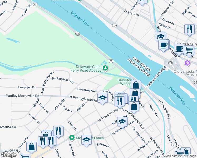 map of restaurants, bars, coffee shops, grocery stores, and more near 908 Overton Avenue in Morrisville