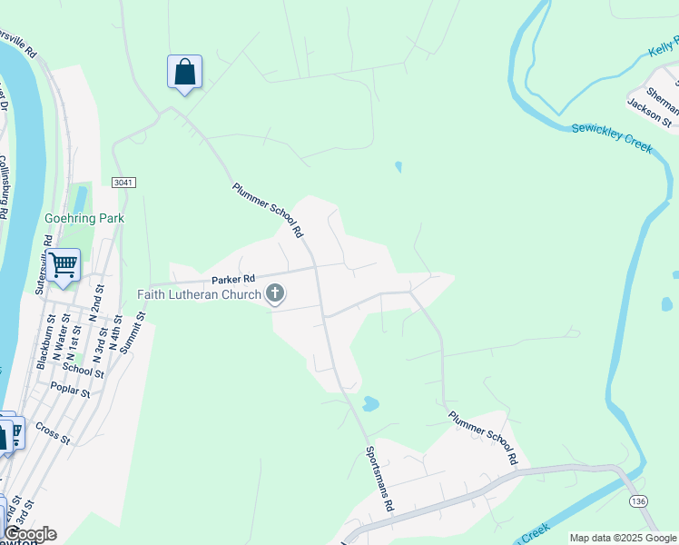 map of restaurants, bars, coffee shops, grocery stores, and more near 118 Carolina Drive in West Newton