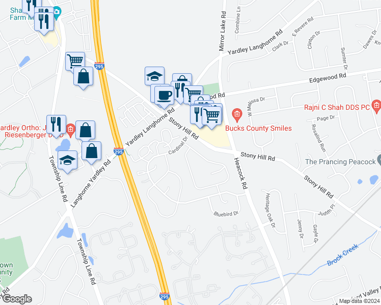 map of restaurants, bars, coffee shops, grocery stores, and more near 602 Rose Hollow Drive in Morrisville