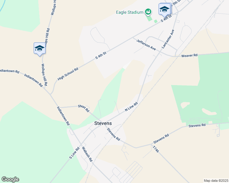 map of restaurants, bars, coffee shops, grocery stores, and more near 90 Short Road in Stevens