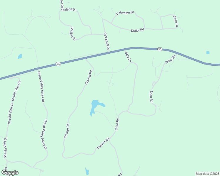 map of restaurants, bars, coffee shops, grocery stores, and more near 14670 Hanks Dr in Red Bluff