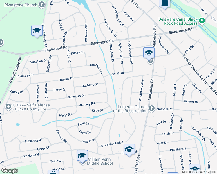 map of restaurants, bars, coffee shops, grocery stores, and more near Countess Drive in Morrisville