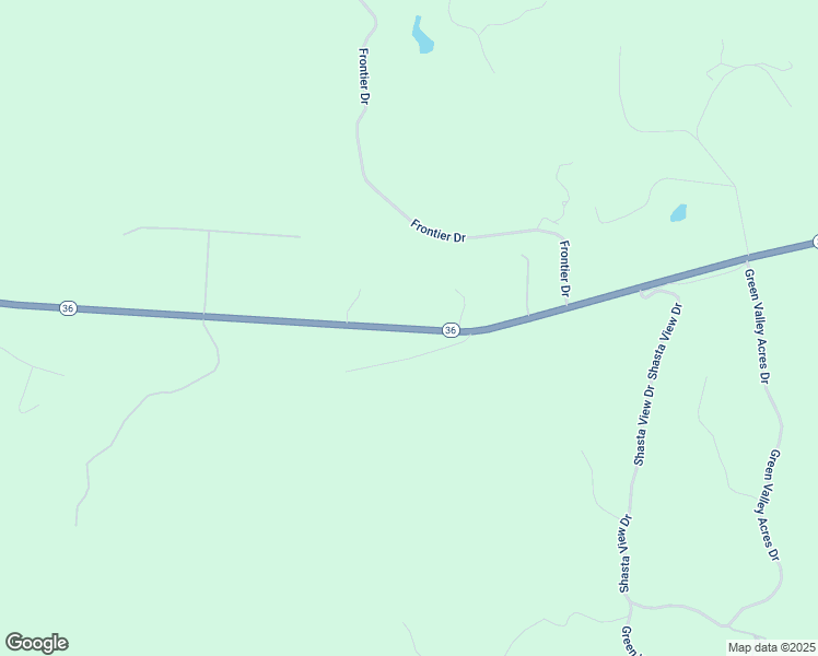 map of restaurants, bars, coffee shops, grocery stores, and more near 18220 Highway 36 in Red Bluff