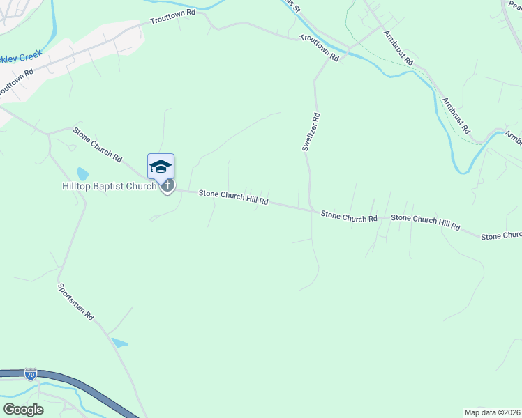 map of restaurants, bars, coffee shops, grocery stores, and more near 344 Stone Church Road in Hunker