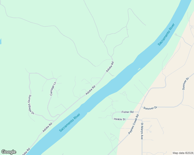 map of restaurants, bars, coffee shops, grocery stores, and more near 22555 Rio Robles Drive in Red Bluff