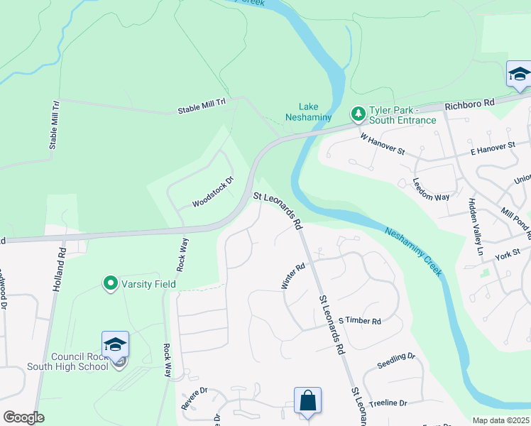 map of restaurants, bars, coffee shops, grocery stores, and more near 290 Sydney Road in Holland