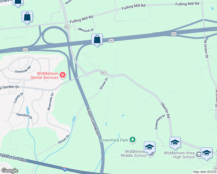 map of restaurants, bars, coffee shops, grocery stores, and more near 675 Oberlin Road in Middletown