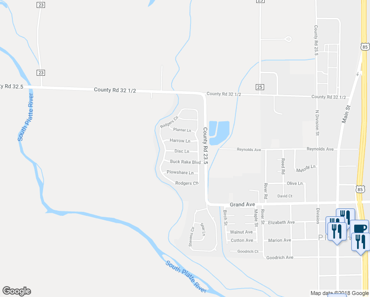map of restaurants, bars, coffee shops, grocery stores, and more near 306 Disc Lane in Platteville