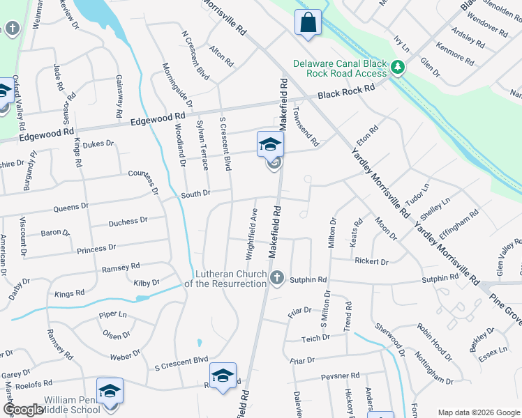 map of restaurants, bars, coffee shops, grocery stores, and more near 1809 Wrightfield Road in Morrisville