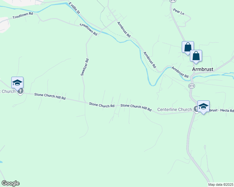 map of restaurants, bars, coffee shops, grocery stores, and more near 423000 Stone Church Road in Hunker