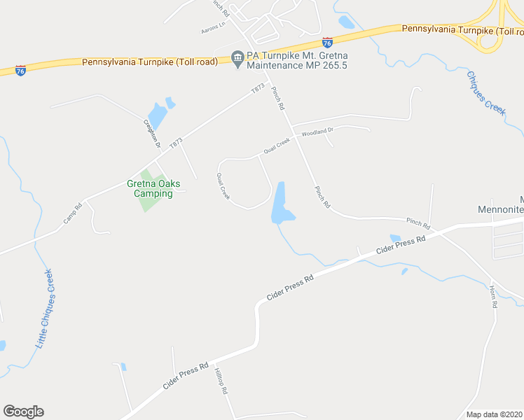 map of restaurants, bars, coffee shops, grocery stores, and more near 606 Quail Creek in Manheim